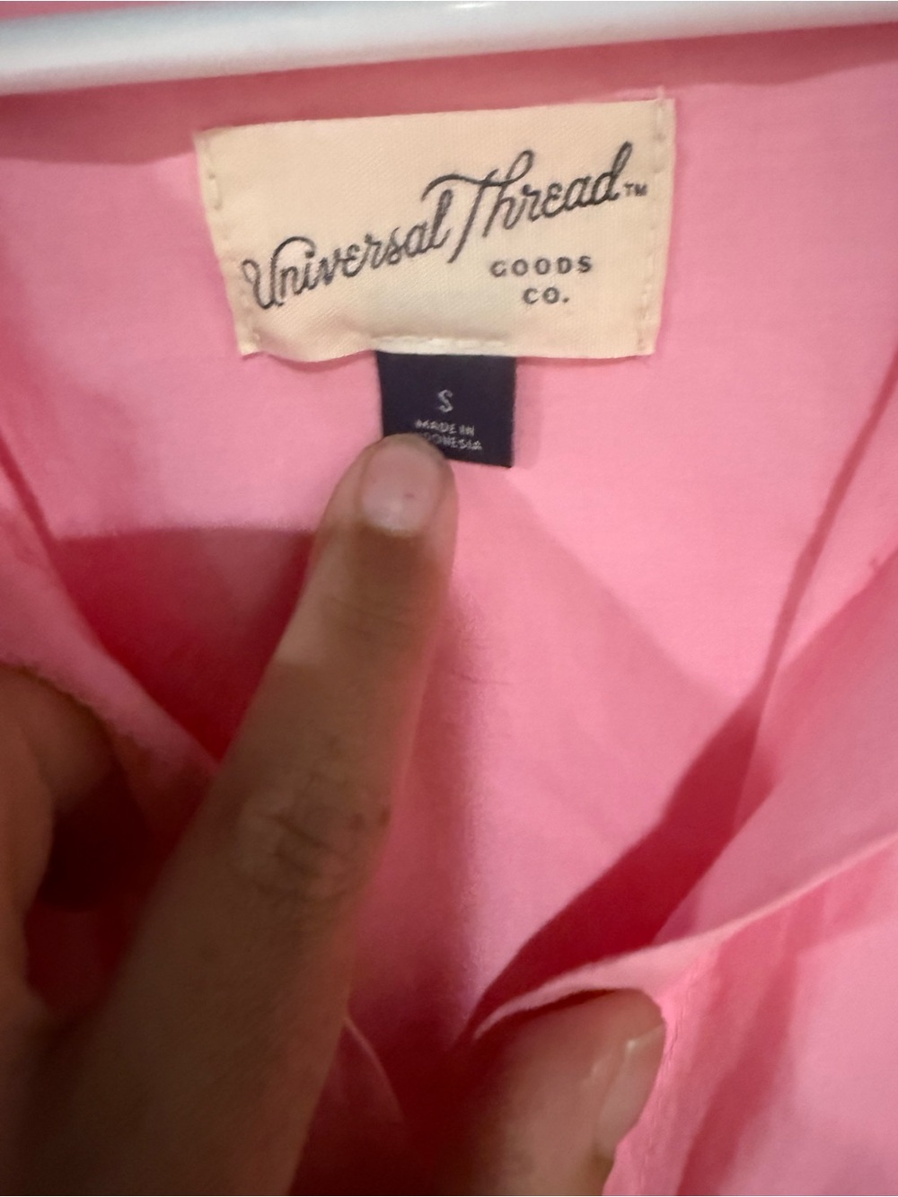 Universal Thread Pink Button-Up Shirt - Picture 2 of 2